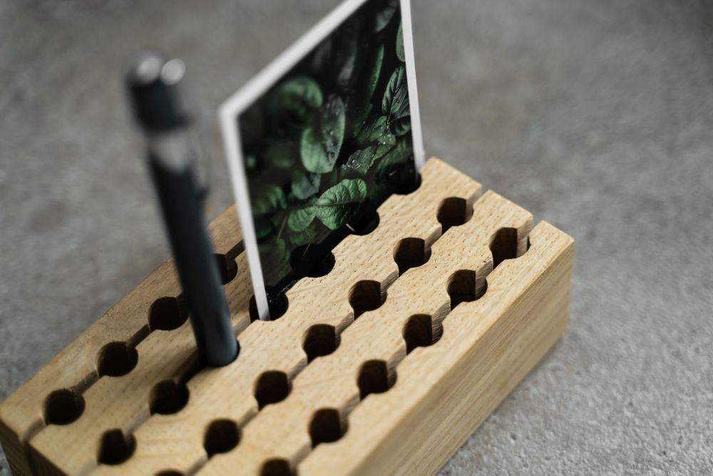 Schreibtisch Organizer aus Holz Geschenk online kaufen