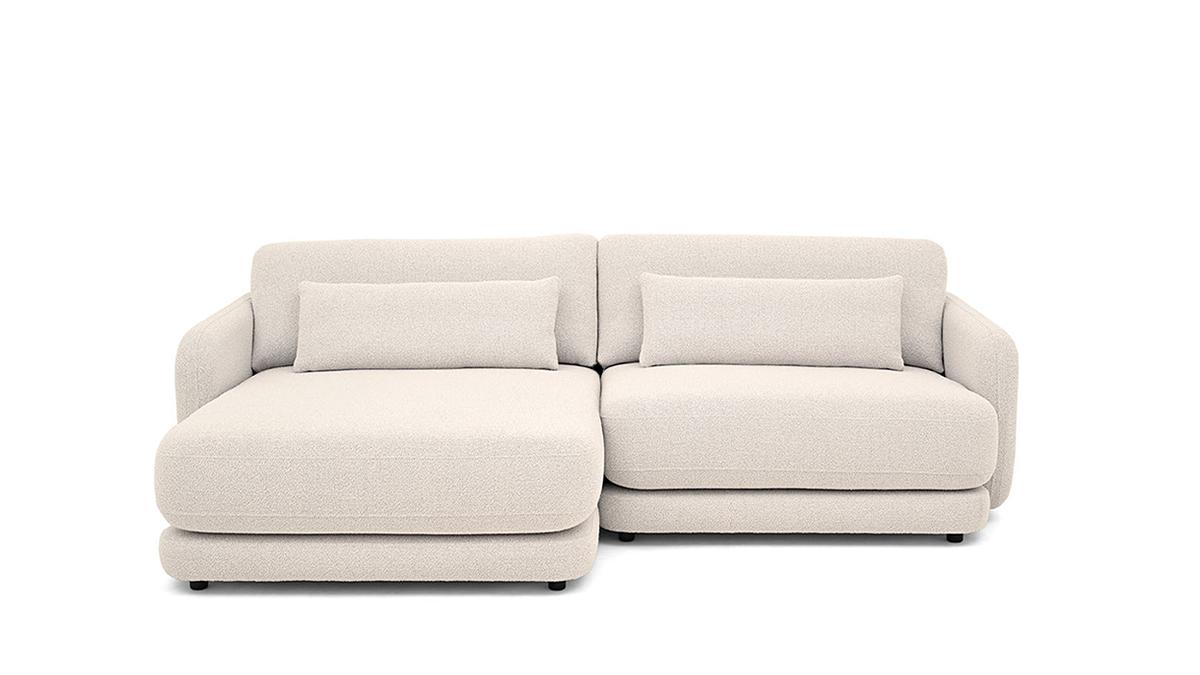 Helles Designersofa mit Liegefläche - skandinavisch
