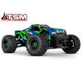 STOPMUTTER ALU 5MM MIT FLANSCH VERZAHNT SCHWARZ (4) TRAXXAS UDR, MAXX *J*