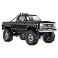 TRAXXAS TRX-4M Chevy K10 4x4 lifted schwarz 1/18 Crawler RTR Brushed, mit Akku und USB Ladegerät