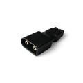 Schwarzer Adapter XT 60 Weibchen auf XT 90 Männchen