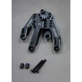 SAmix Dämpferplatte schwarz hinten SAMIX Axial SCX10-2