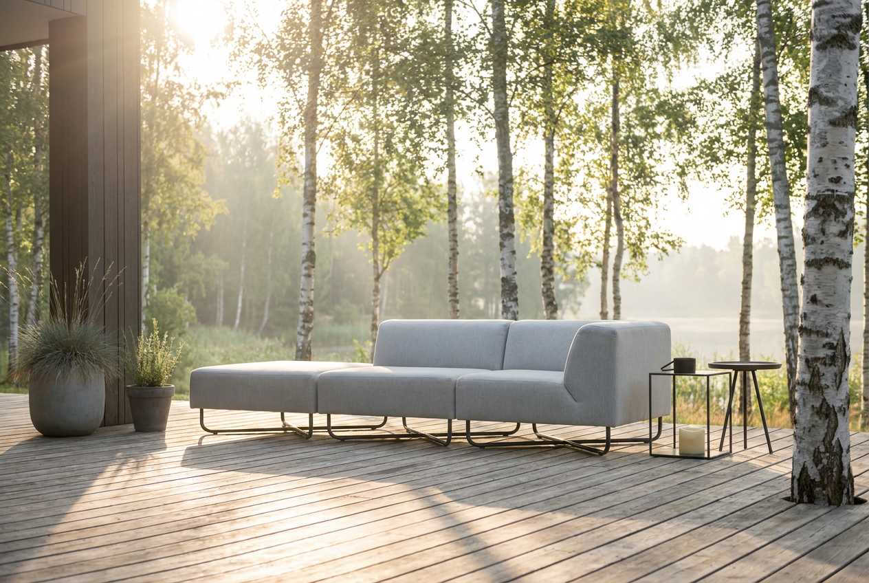 Outdoor-Loungesofa skandinavisches Design