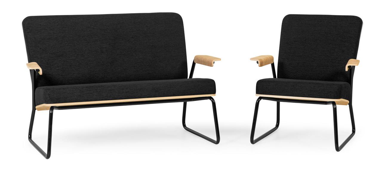 Sofas für kleine Räume schwarz Design kaufen