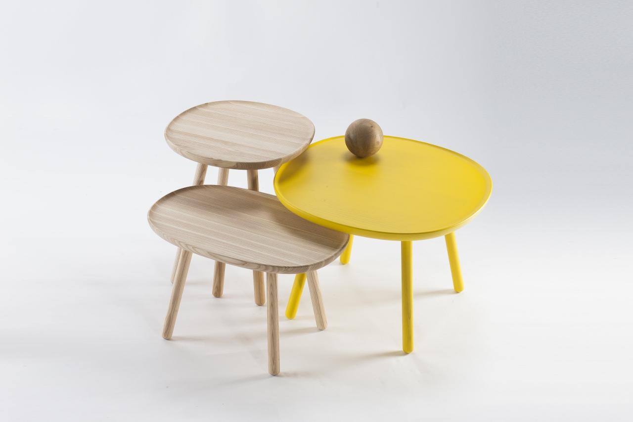 Beistelltisch oval Holz