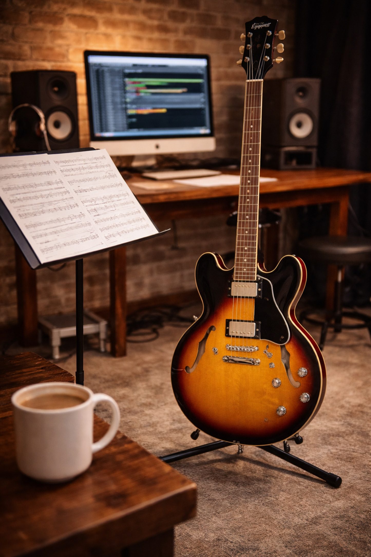 Epiphone ES-335 Vintage Sunburst LH