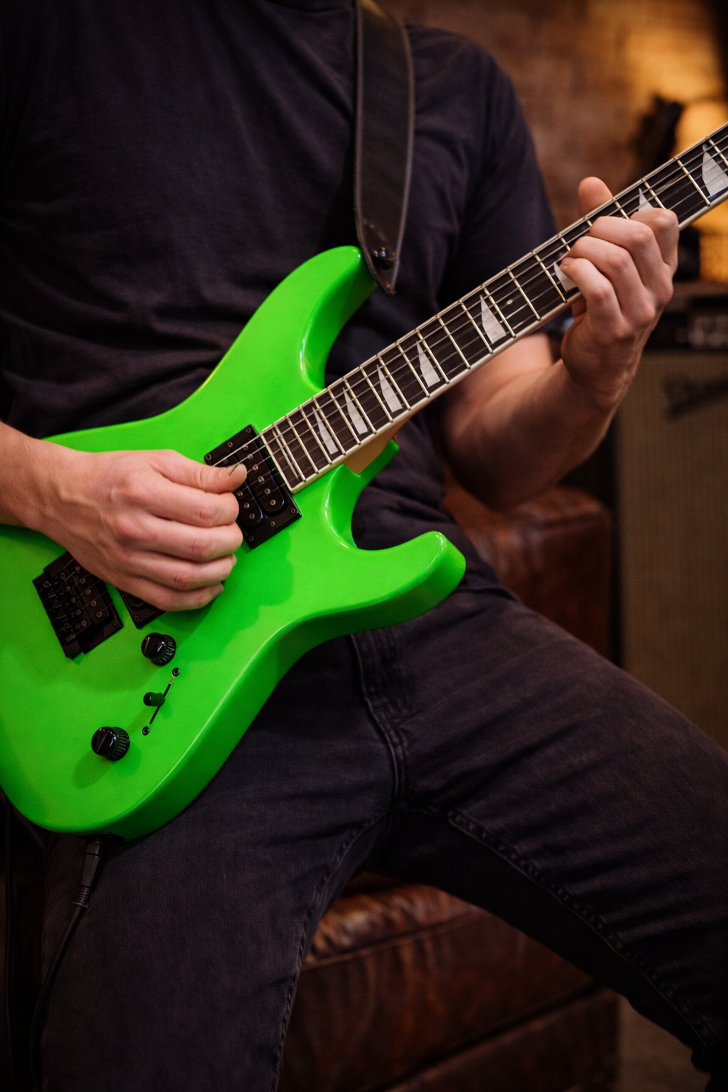 Jackson JS1X Dinky Minion Neon Green