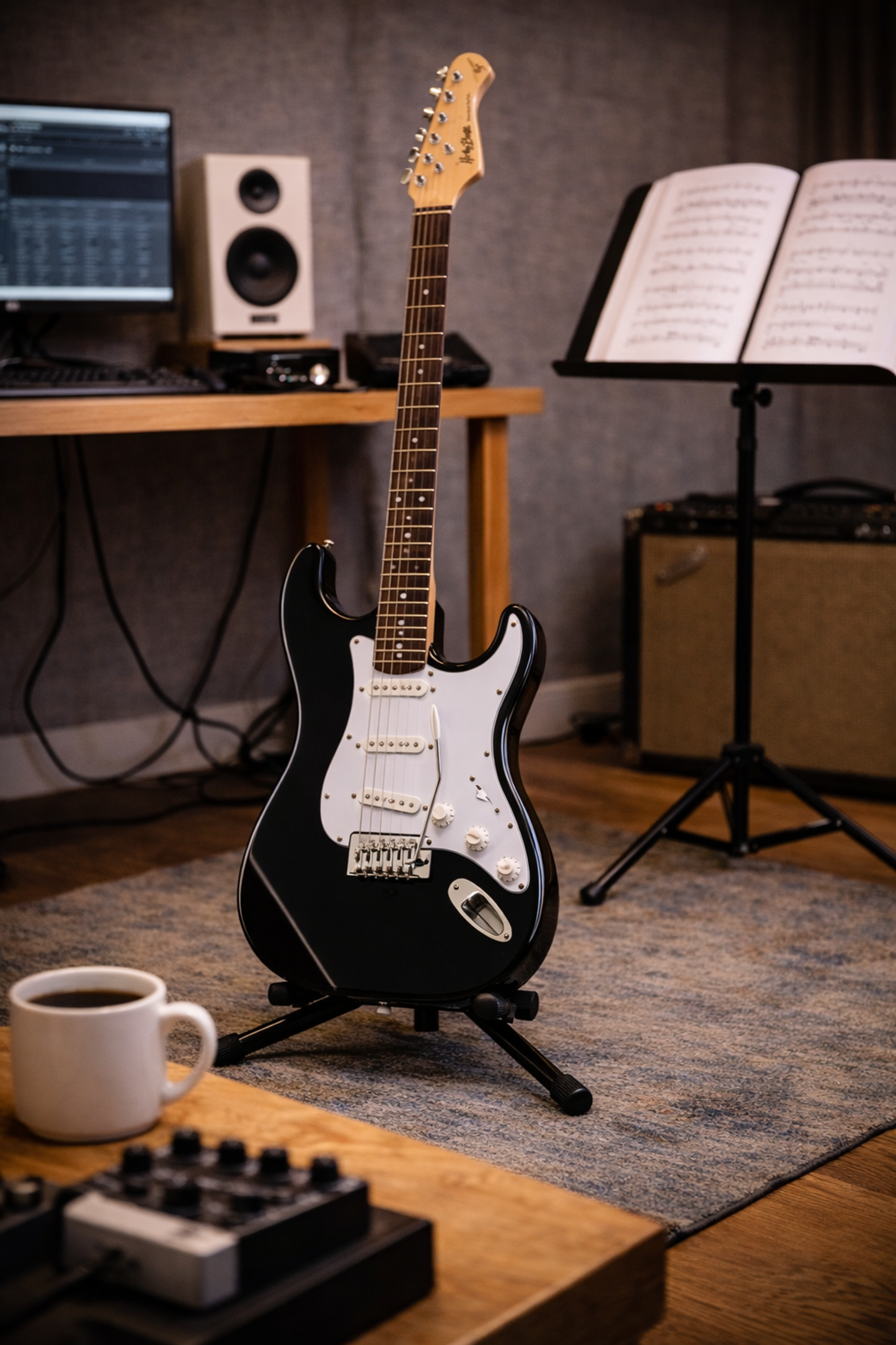 Harley Benton ST-20 BK E-Gitarre