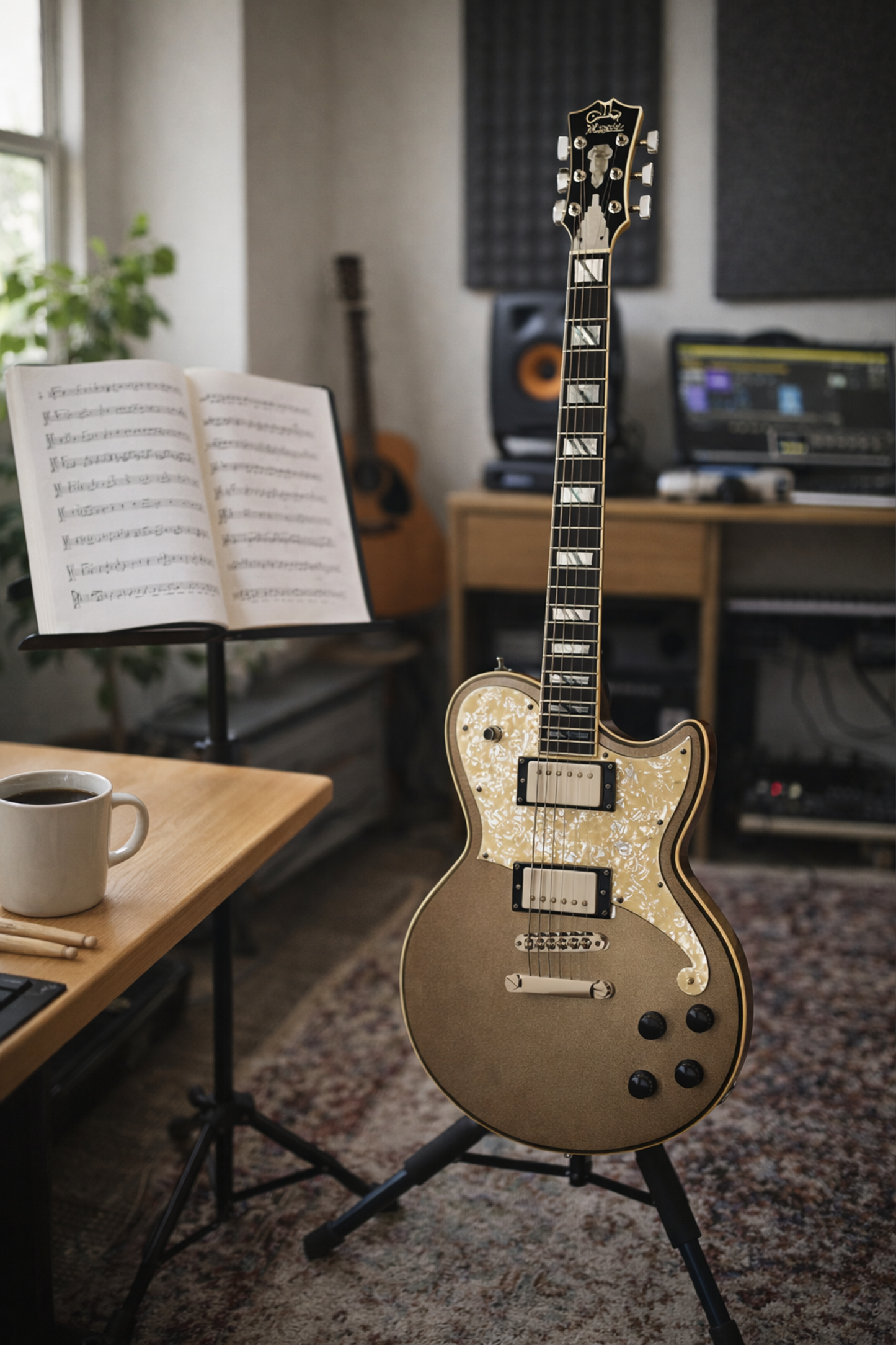 DAngelico Deluxe Atlantic Desert Gold