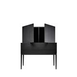 Minimalistische Cabinet-Kommode aus Massivholz in schwarz