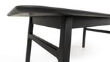 Esstisch Eiche massiv ausziehbar 180/220 cm schwarz