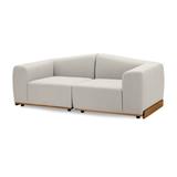 2er-Couch Beige für Loftwohnungen