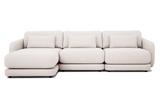 Chaiseloungue 3er-Sofa Liegefläche links - skandinavisches Design