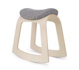 Ergonomischer Hocker Büro Holz Design grau