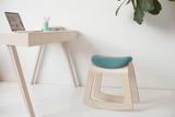Bürohocker ergonomisch Holz blau Design