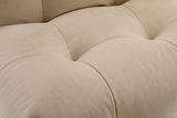Bequemer Sofahocker mit modularem Aufbau und modernem skandinavischen Design in beige - Pouf NOT-A-SOFA