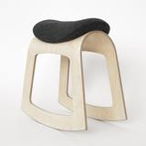 Schaukelhocker Muista Holz Schwarz Büro & Home-Office
