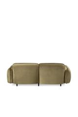 2er Modulsofa BEAN in grün im eleganten skandinavischen Design für Loungebereich, Büro und Wohnzimmer