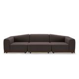 3er-Couch Wohnzimmer grau skandinavisches Design