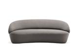 Rundes 3er Designersofa NAIVE in beige