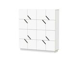 Highboard-Kommode aus Holz in weiß für Wohnzimmer oder Arbeitszimmer