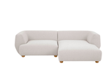 Chaiselounge-3er-Sofa Cava weiß skandinavisches Design