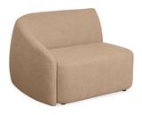 Rundes, formschönes Designersofa ROUND - 4er Ecksofa mit modularem Aufbau