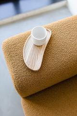 Sofa für Wohnzimmer 2-Sitzer senfgelb