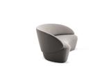 Rundes 3-Sitzer Sofa NAIVE in beige in skandinavischem Design - für skandinavisch eingerichteten Loungebereich