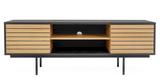 TV-Schrank schwarz Holz Design kaufen