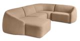4er Ecksofa mit Chaiselongue - Modulsofa ROUND