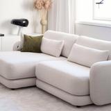 Helles Chaiseloungue Sofa nordisches Design weiß