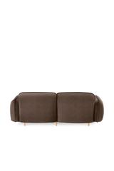 2er Modulsofa BEAN braun im eleganten skandinavischen Design für Loungebereich, Wohnzimmer, und Hotel-Lounge