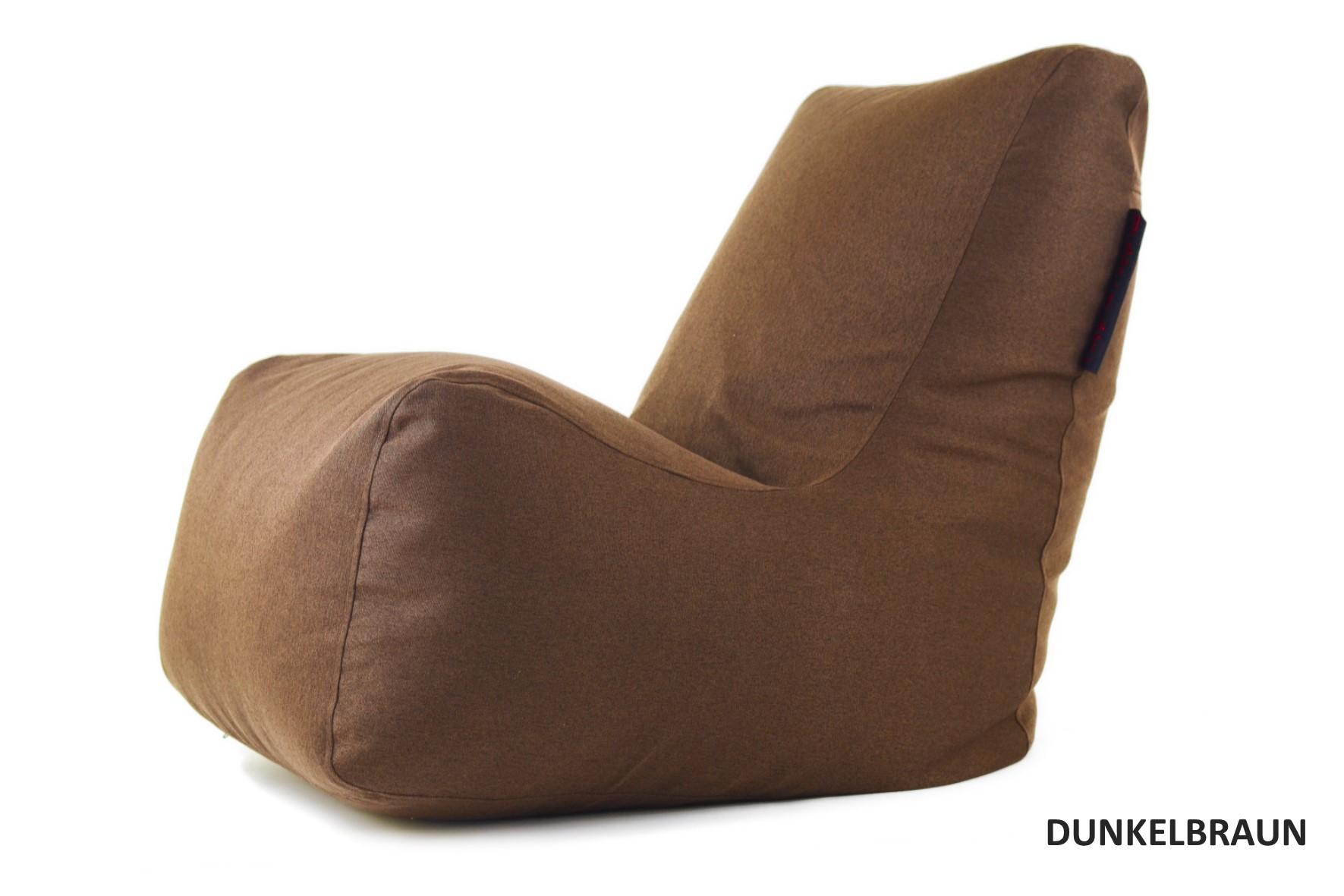 Sitzsack dunkelbraun Wohnzimmer