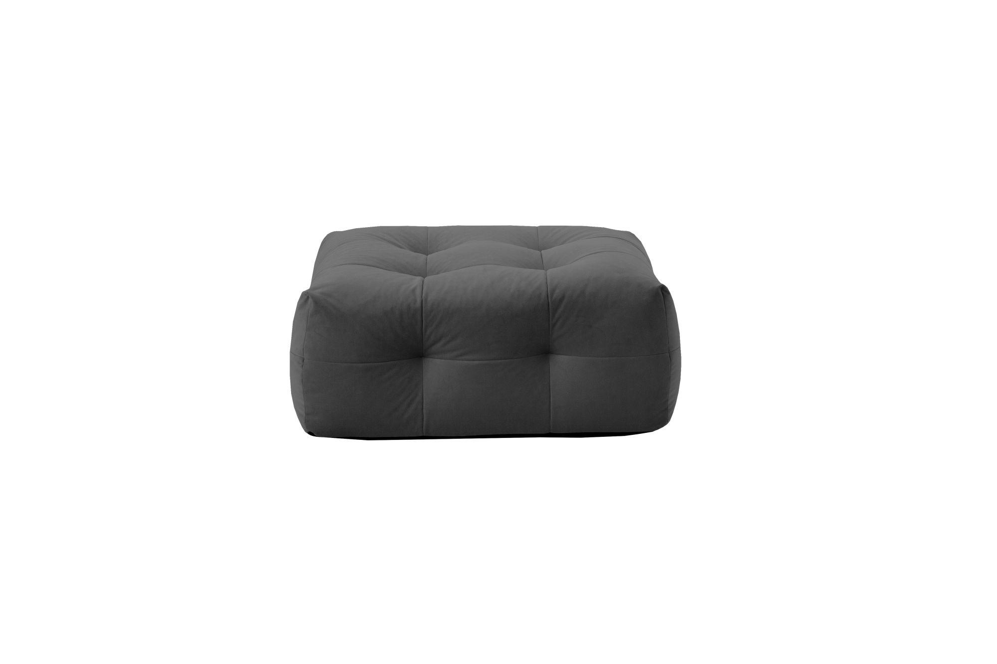 Skandinavisch designter Sofa Pouf NOT-A-SOFA in dunkelgrau- Modularer Sofahocker für Loungebereich, Wohnzimmer und Wartezimmer