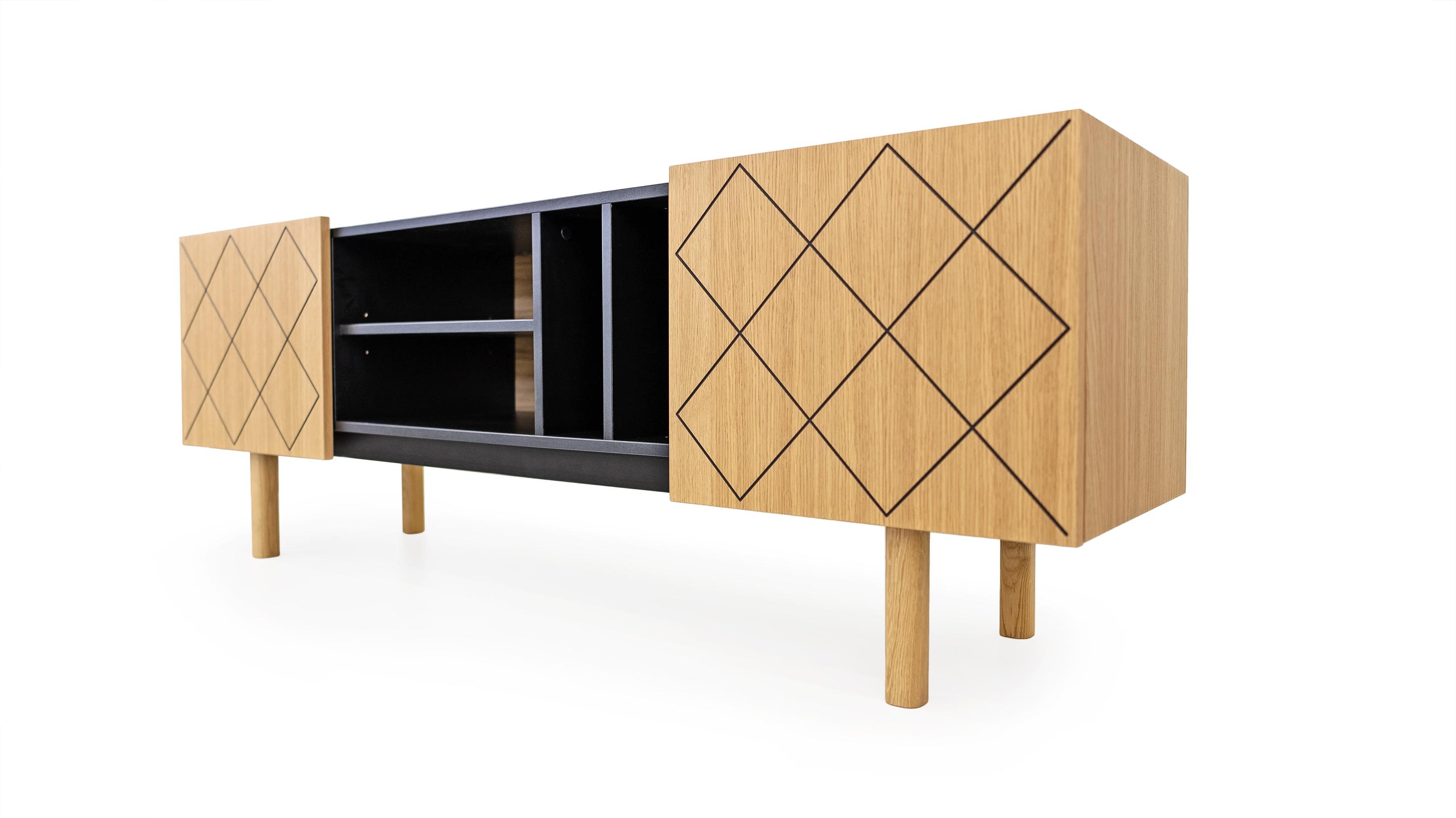 TV-Board Holz skandinavisches Design