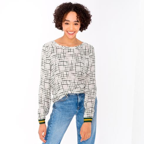 Blouse, tanne-senf