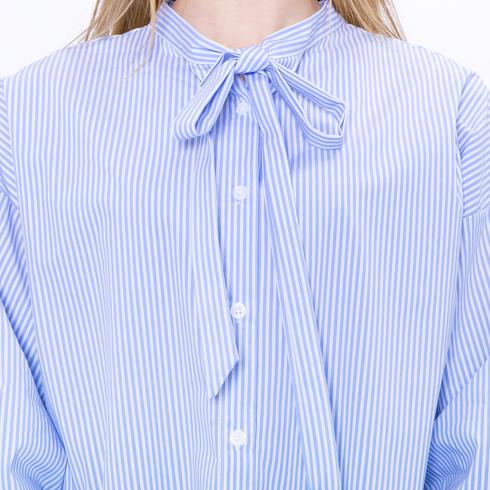BLUSE, lightblue-white