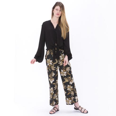 BLUSE, pure black