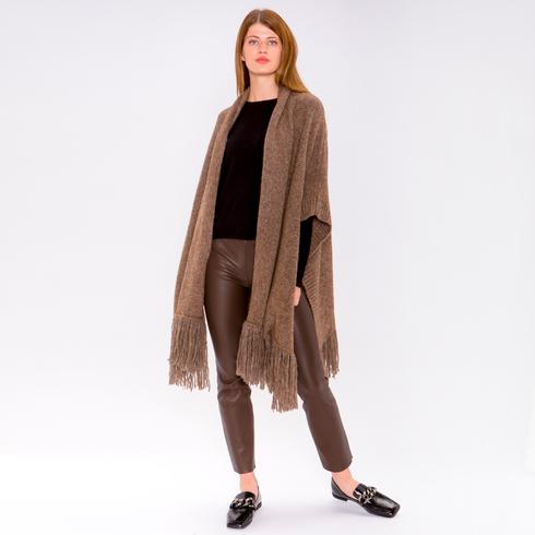 PONCHO, cappuccino