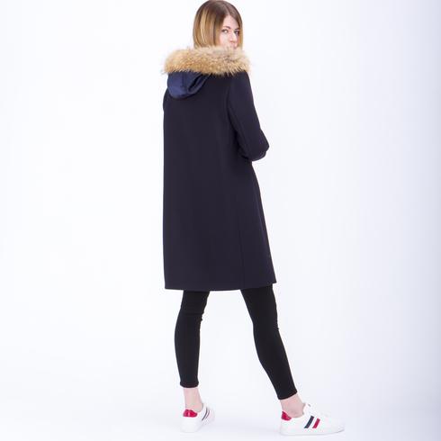 Coat (Hoody & Fur), navy