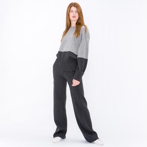 STRICKHOSE, anthrazit