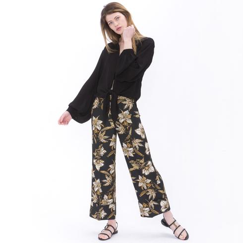 BLUSE, pure black