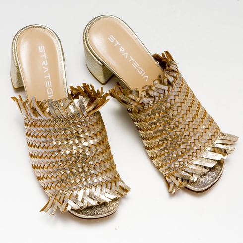 SANDALETTE, silber gold