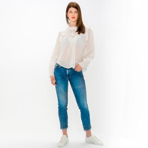 BLUSE, white