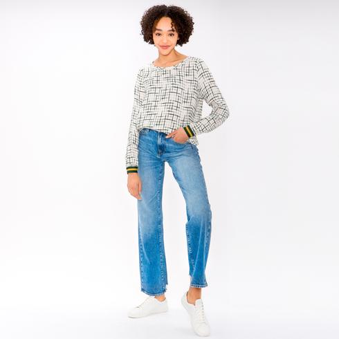 Blouse, tanne-senf