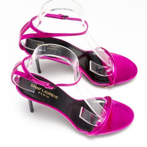 SANDALE, metal fuxia flash