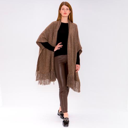 PONCHO, cappuccino
