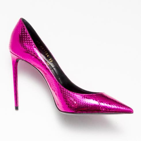 PUMPS, metal fuxia flash