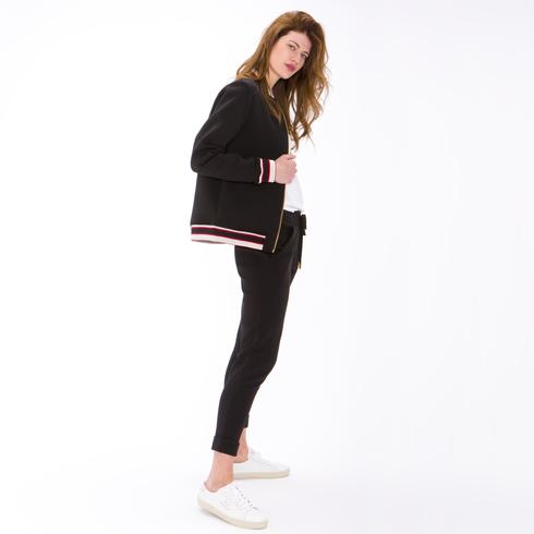 SWEAT JACKET, black-red